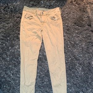 american eagle khaki stretch jeans